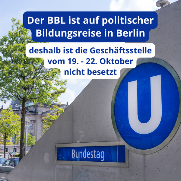 Notizzettel mit Aufschrift "out of office"